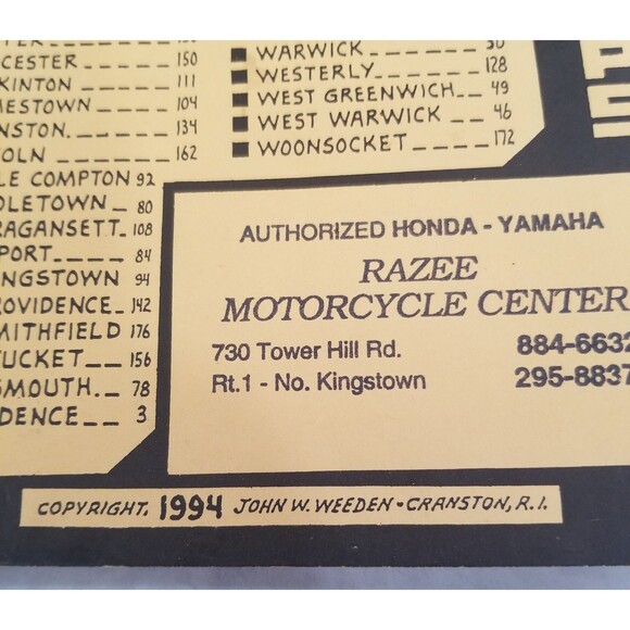 Rhode Island & nearby Massachusetts street maps guide 1994 Weeden paperback book - Picture 2 of 8